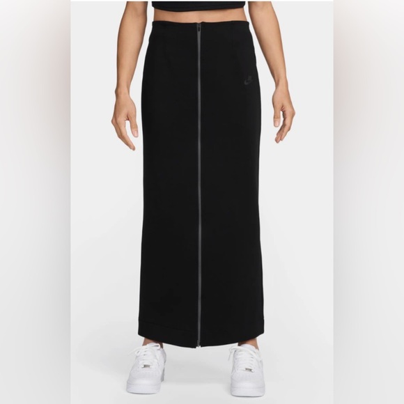 Nike Dresses & Skirts - Nike Sportswear Tech Fleece Slim Maxi Skirt - Black - Size Small Tall - NWT